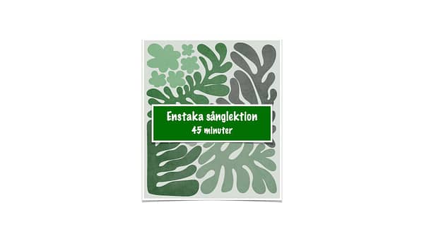 Enstaka lektion, 45 minuter